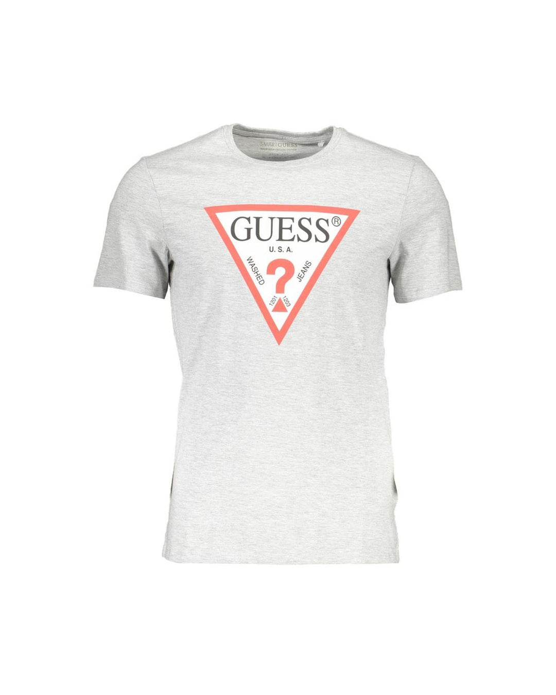 Guess Jeans Men's Chic Gray Slim Fit Logo Tee - 2XL