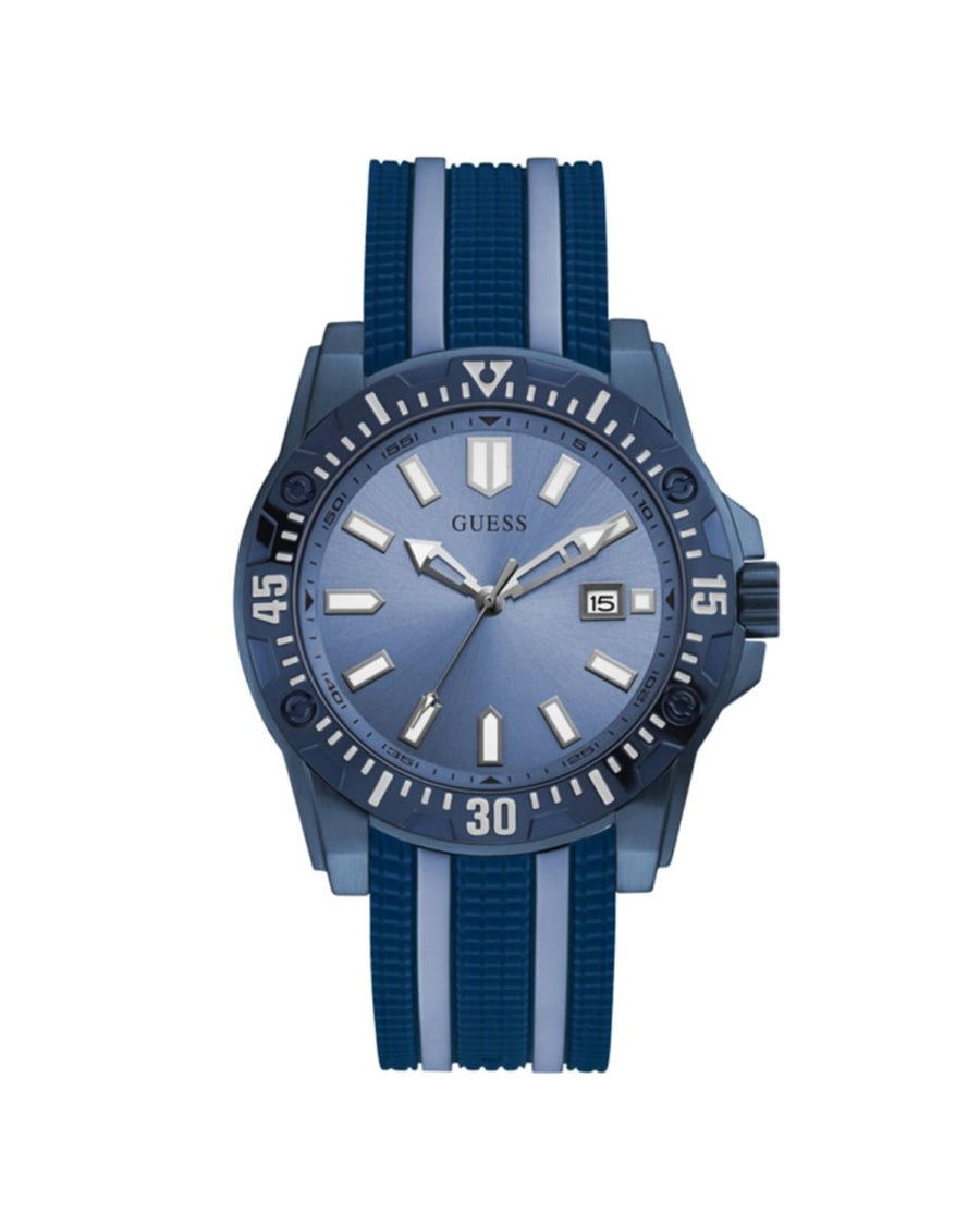 Guess Men's Blue Silicone Watch - One Size