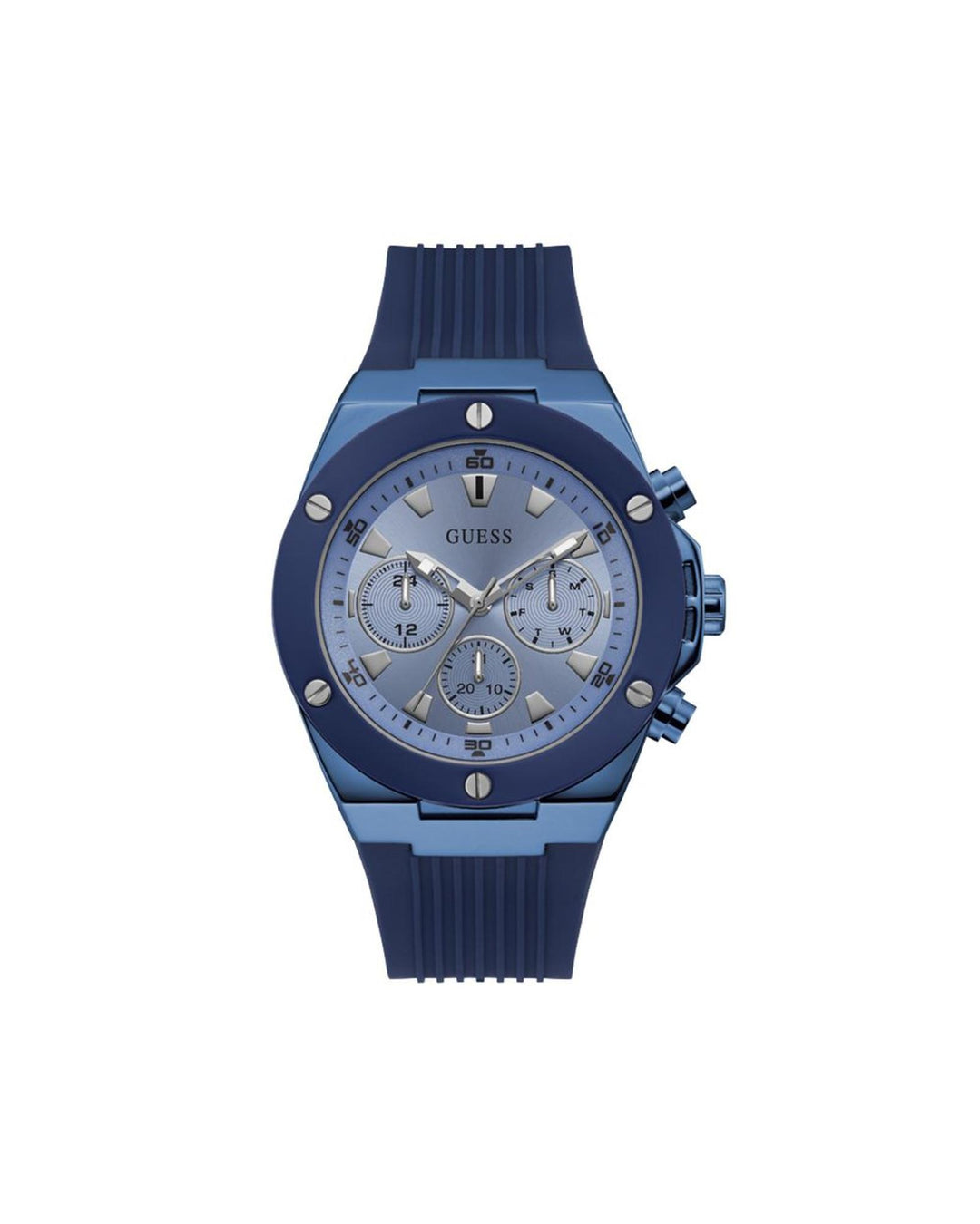 Guess Men's Blue Silicone Watch - One Size