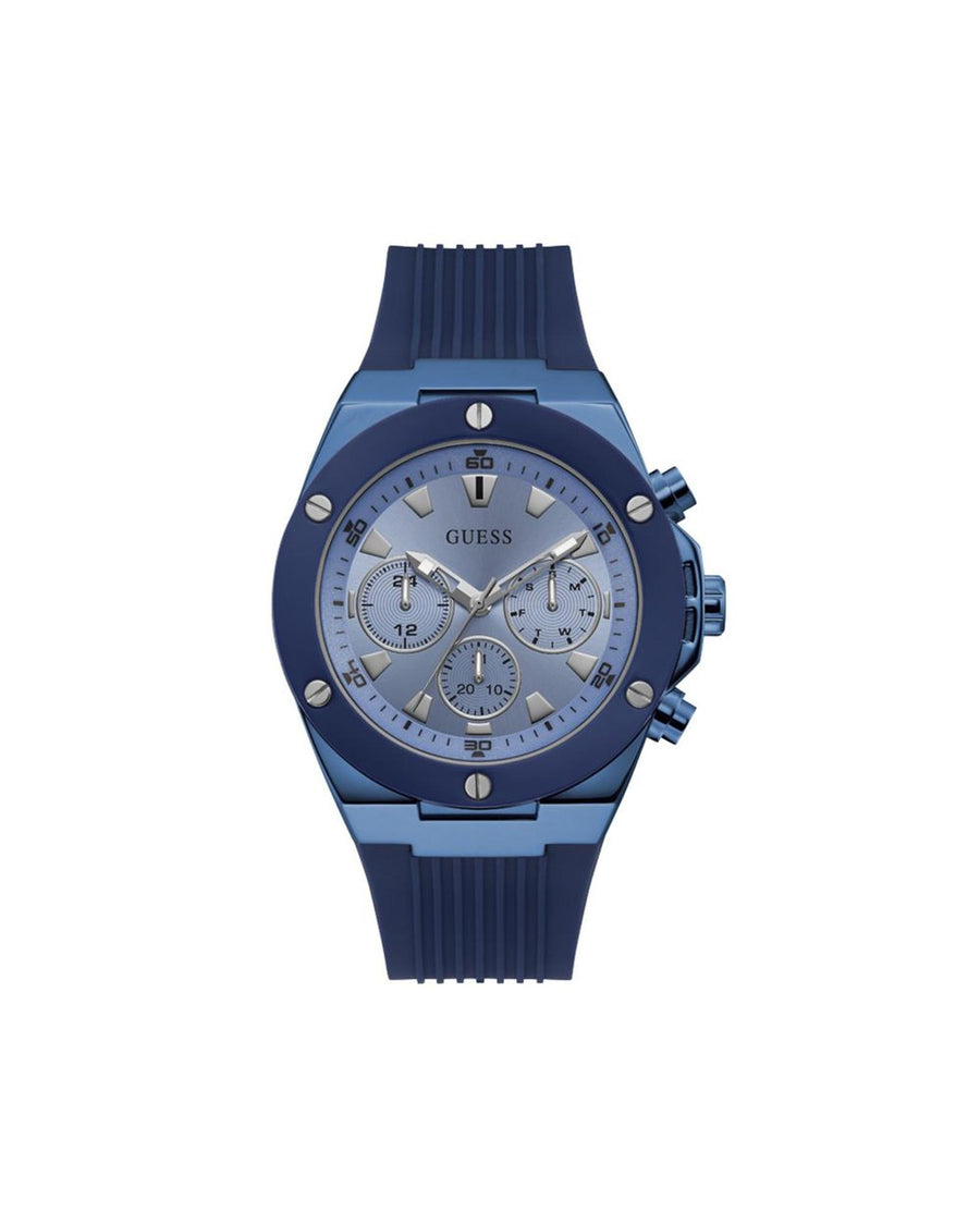 Guess Men's Blue Silicone Watch - One Size