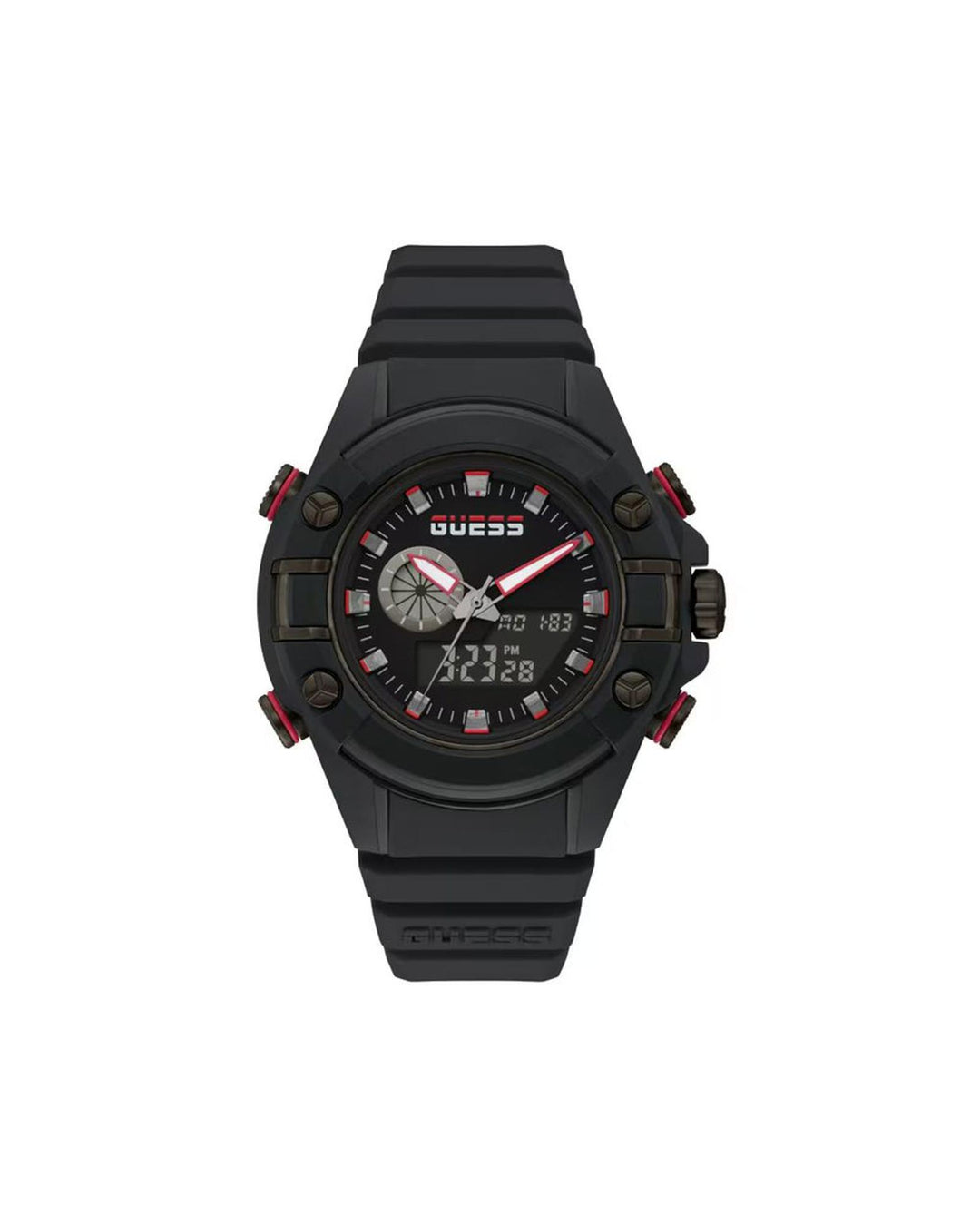 Guess Men's Black Resin Watch - One Size