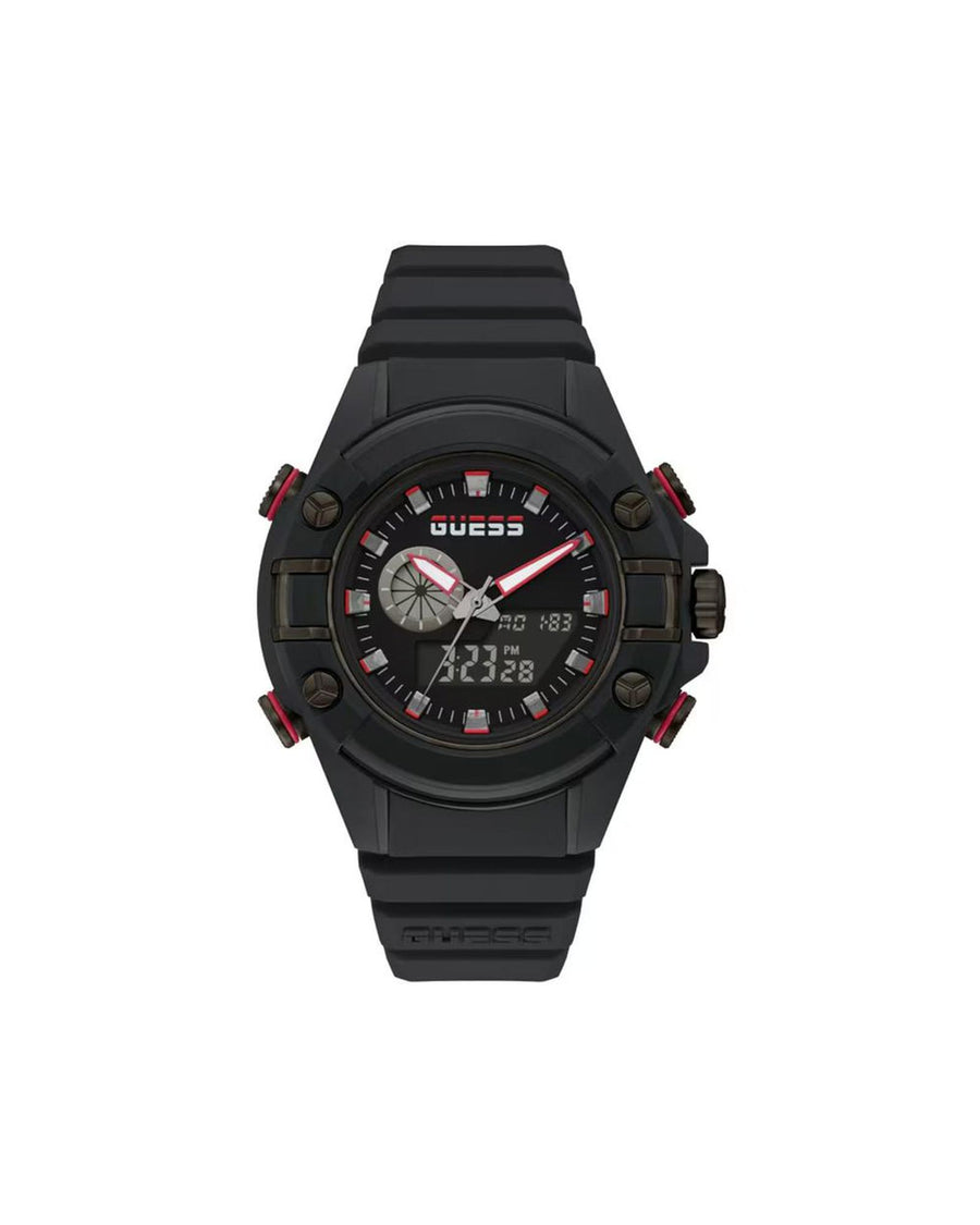 Guess Men's Black Resin Watch - One Size