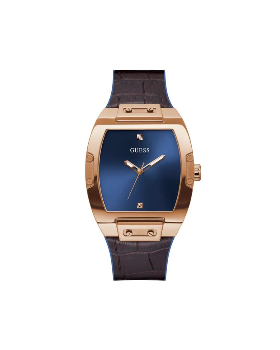 Guess Men's Brown Silicone Watch - One Size