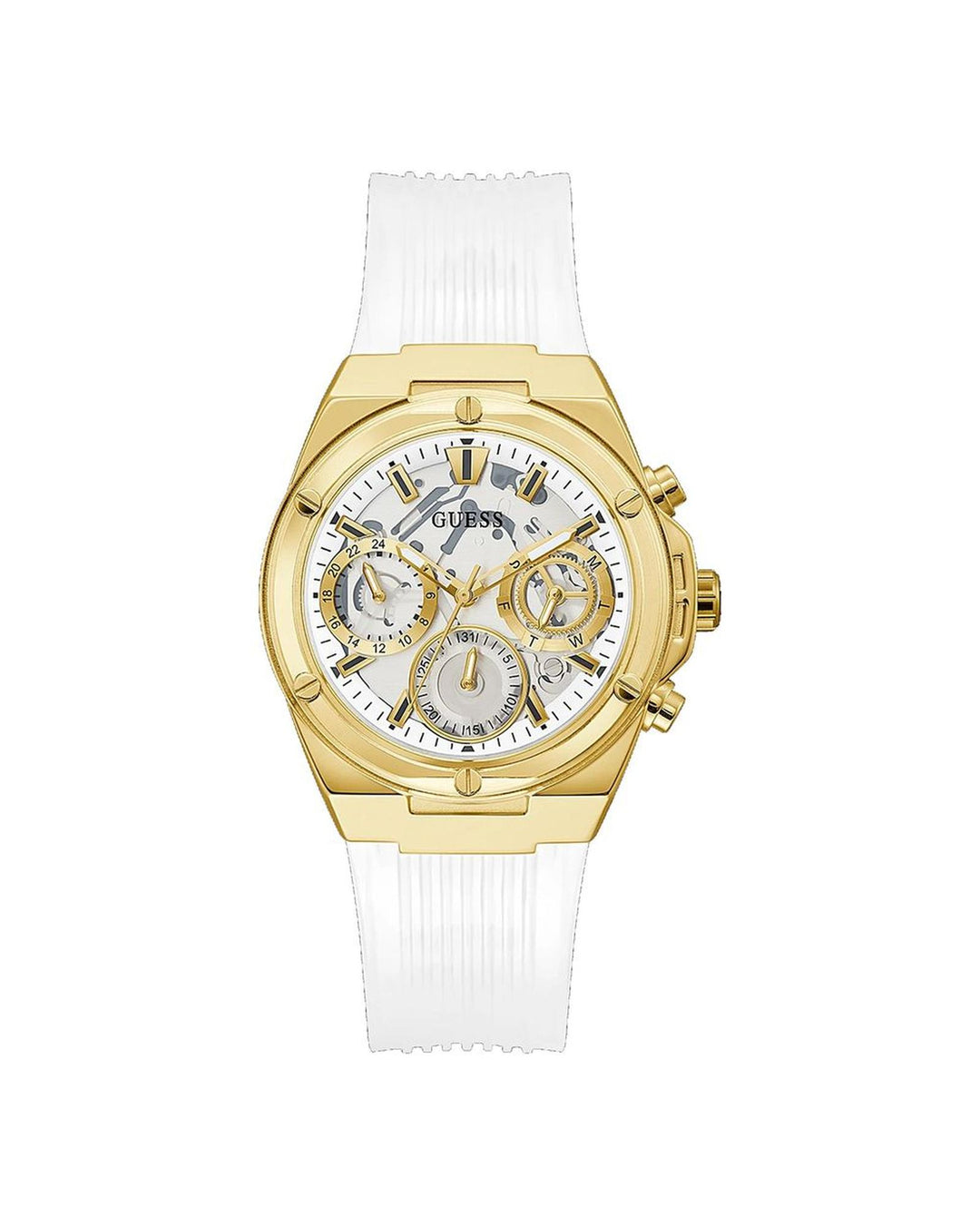 Guess Women's White Rubber Watch - One Size