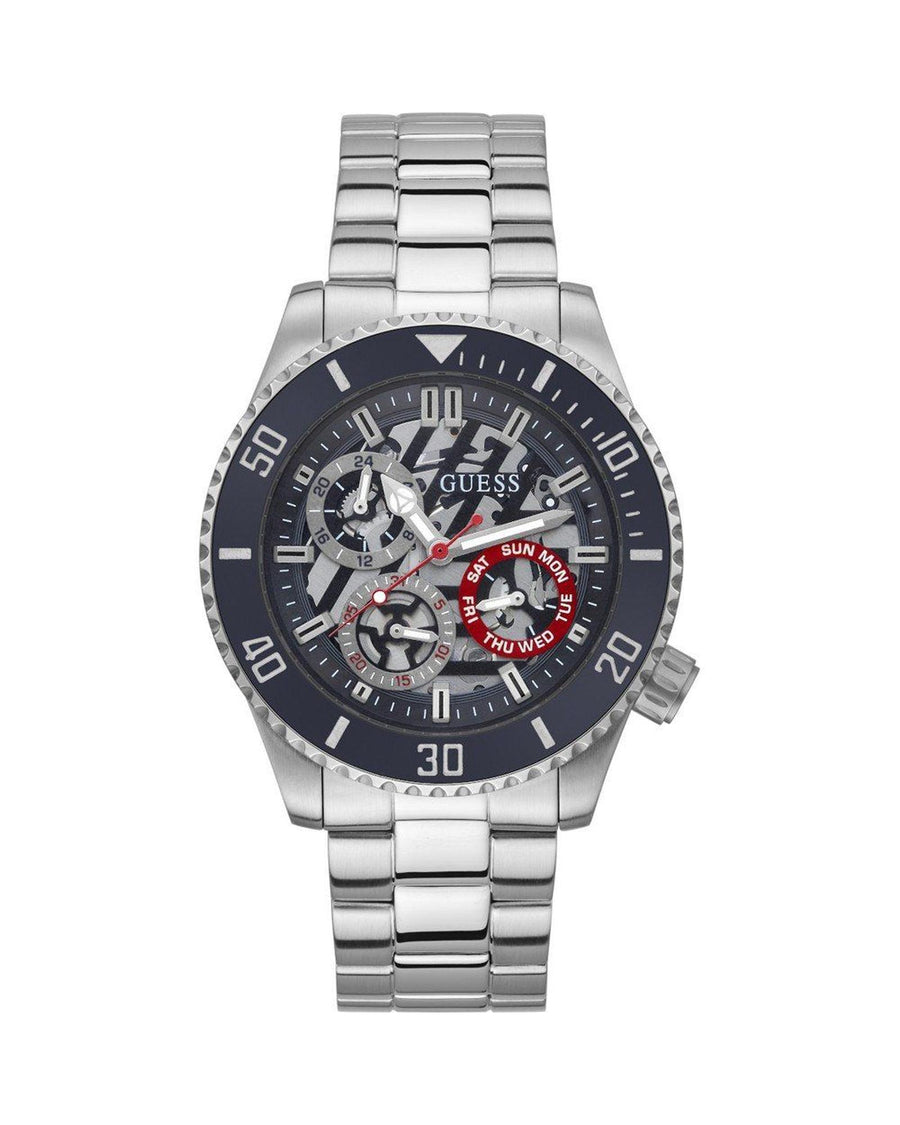 Guess Men's Silver Stainless Steel Watch - One Size