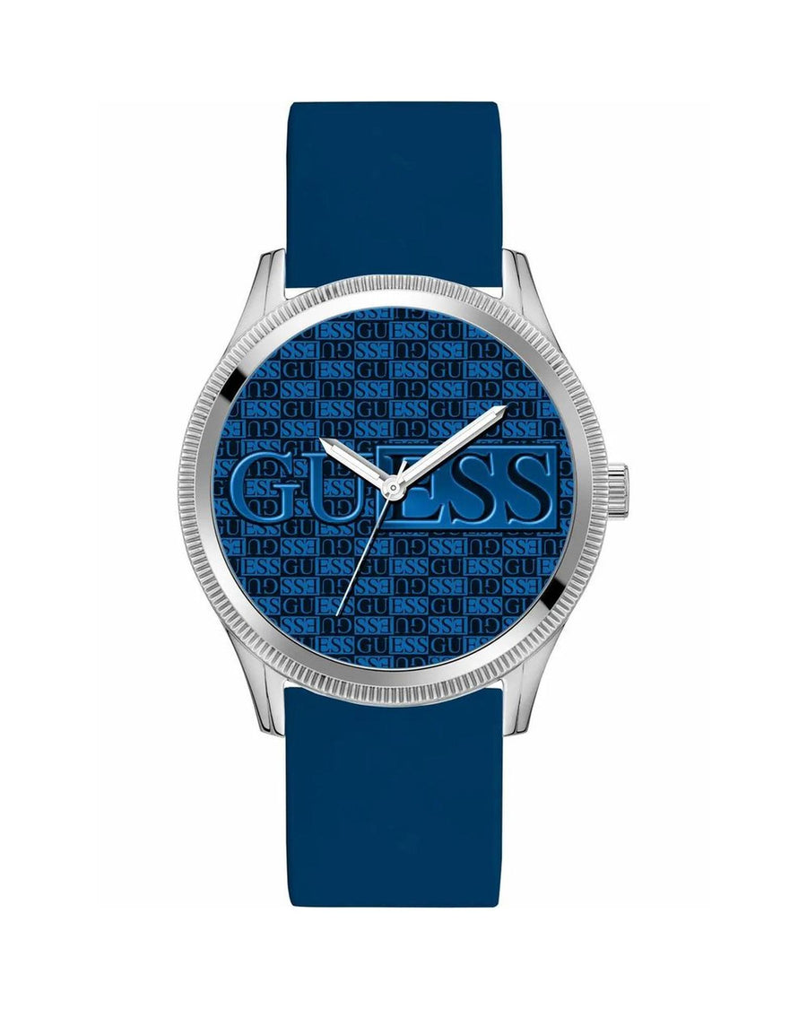 Guess Men's Blue Silicone Watch - One Size