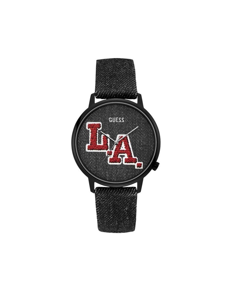 Guess Men's Black Textile Watch - One Size