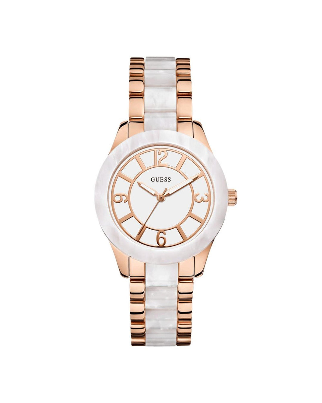 Guess Women's Pink Steel And Polycarbonate Watch - One Size