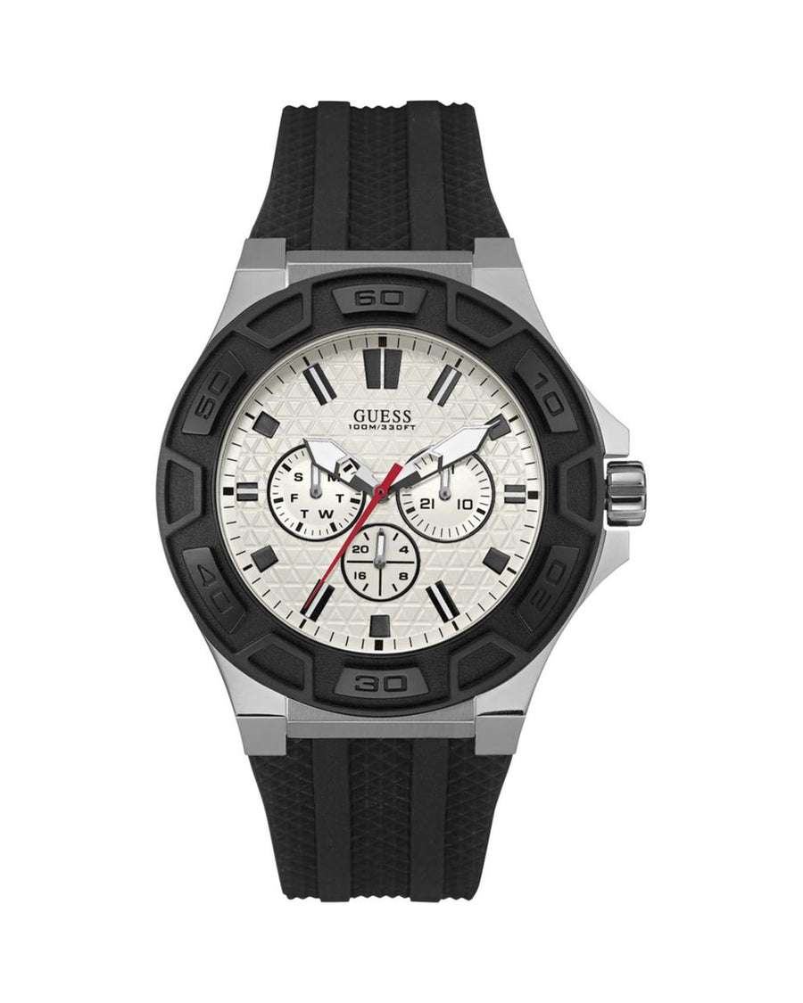 Guess Men's Black Rubber Watch - One Size