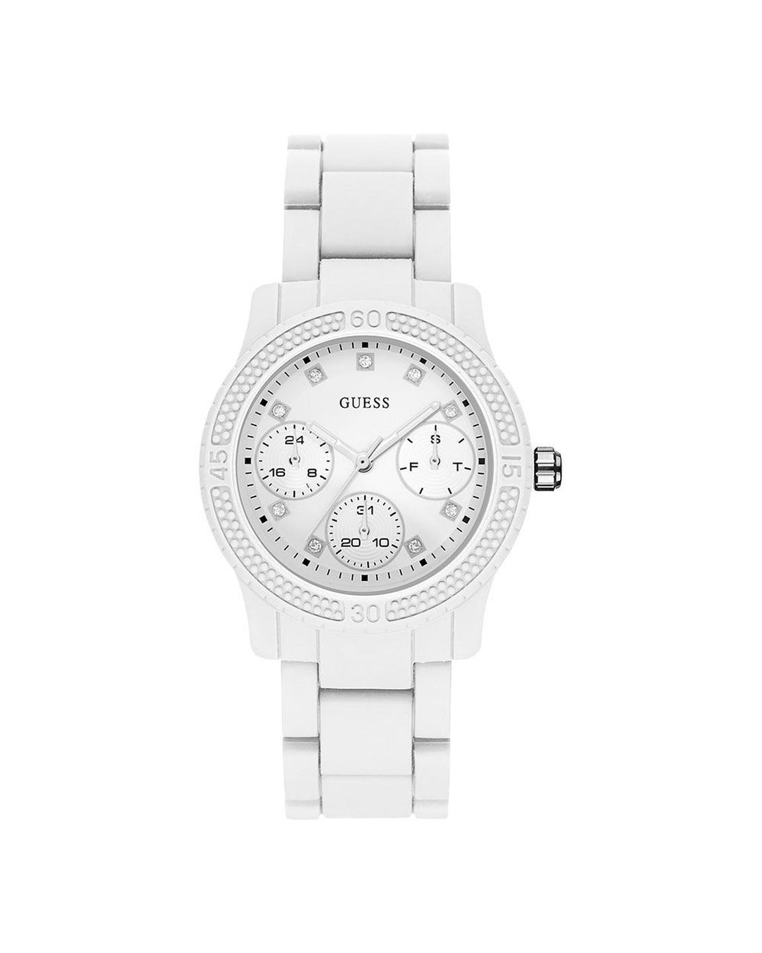 Guess Unisex's White Rubber Watch - One Size