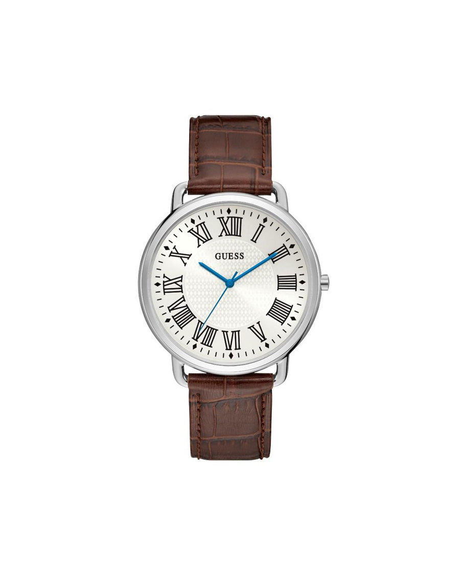 Guess Men's Brown Leather Watch - One Size