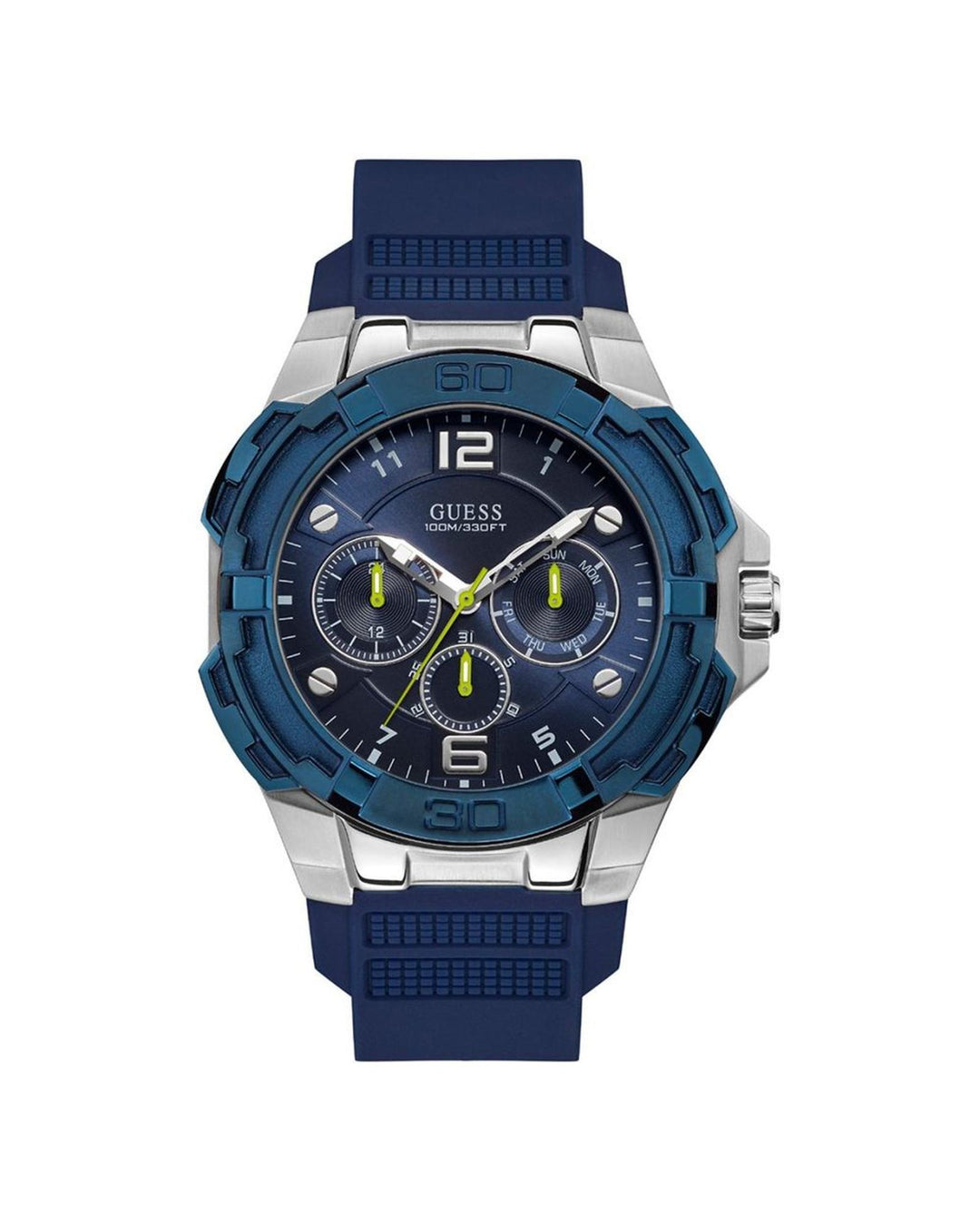 Guess Men's Blue Rubber Watch - One Size