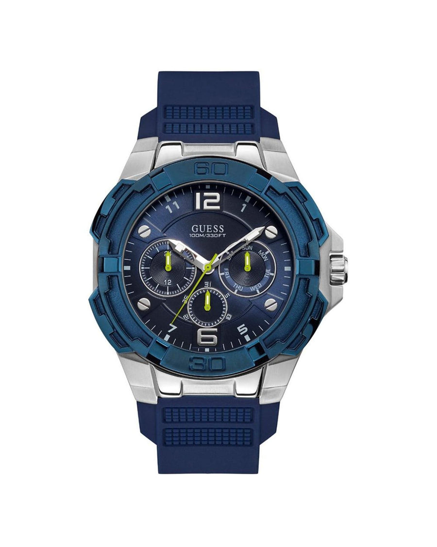 Guess Men's Blue Rubber Watch - One Size