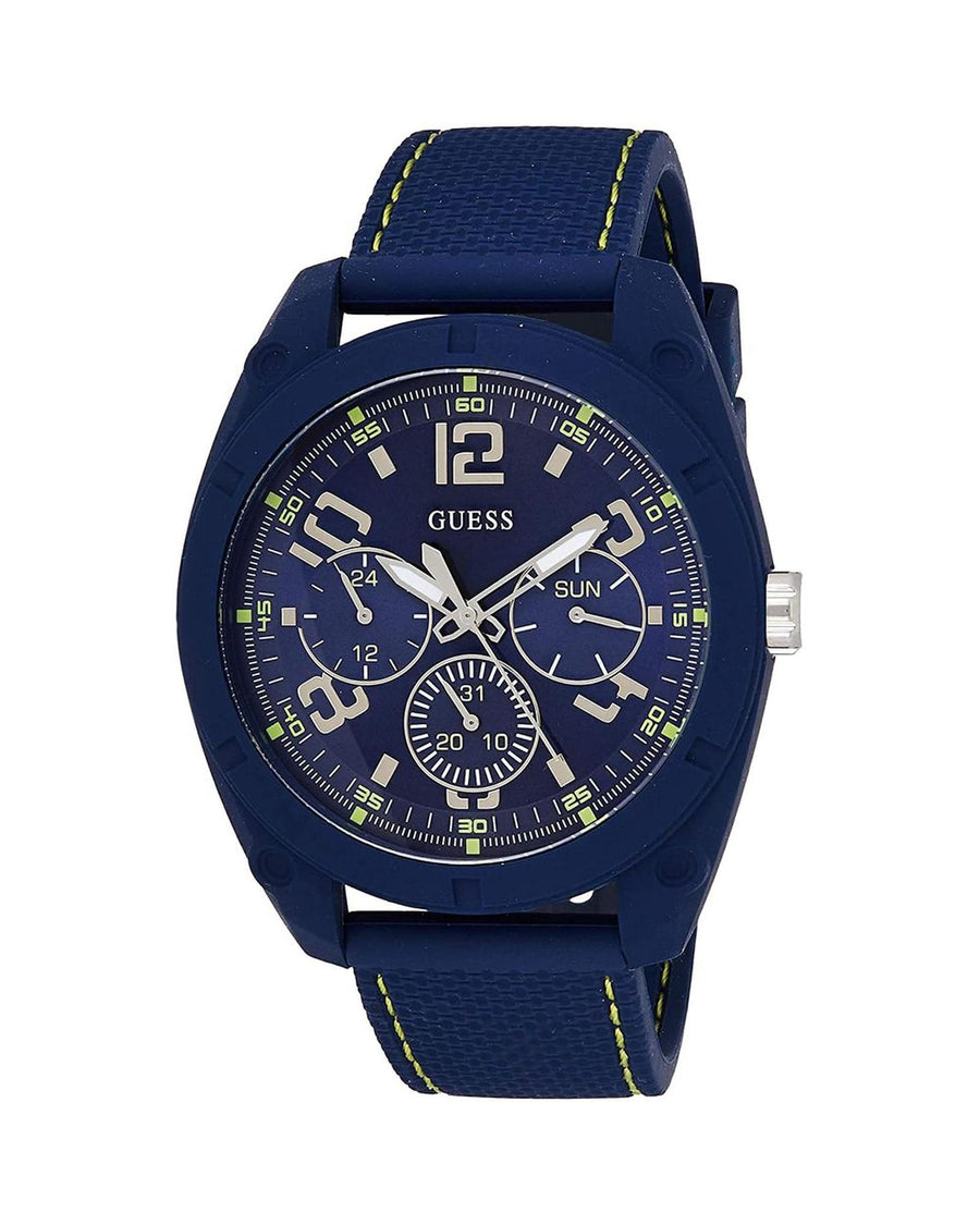 Guess Men's Blue Rubber Watch - One Size