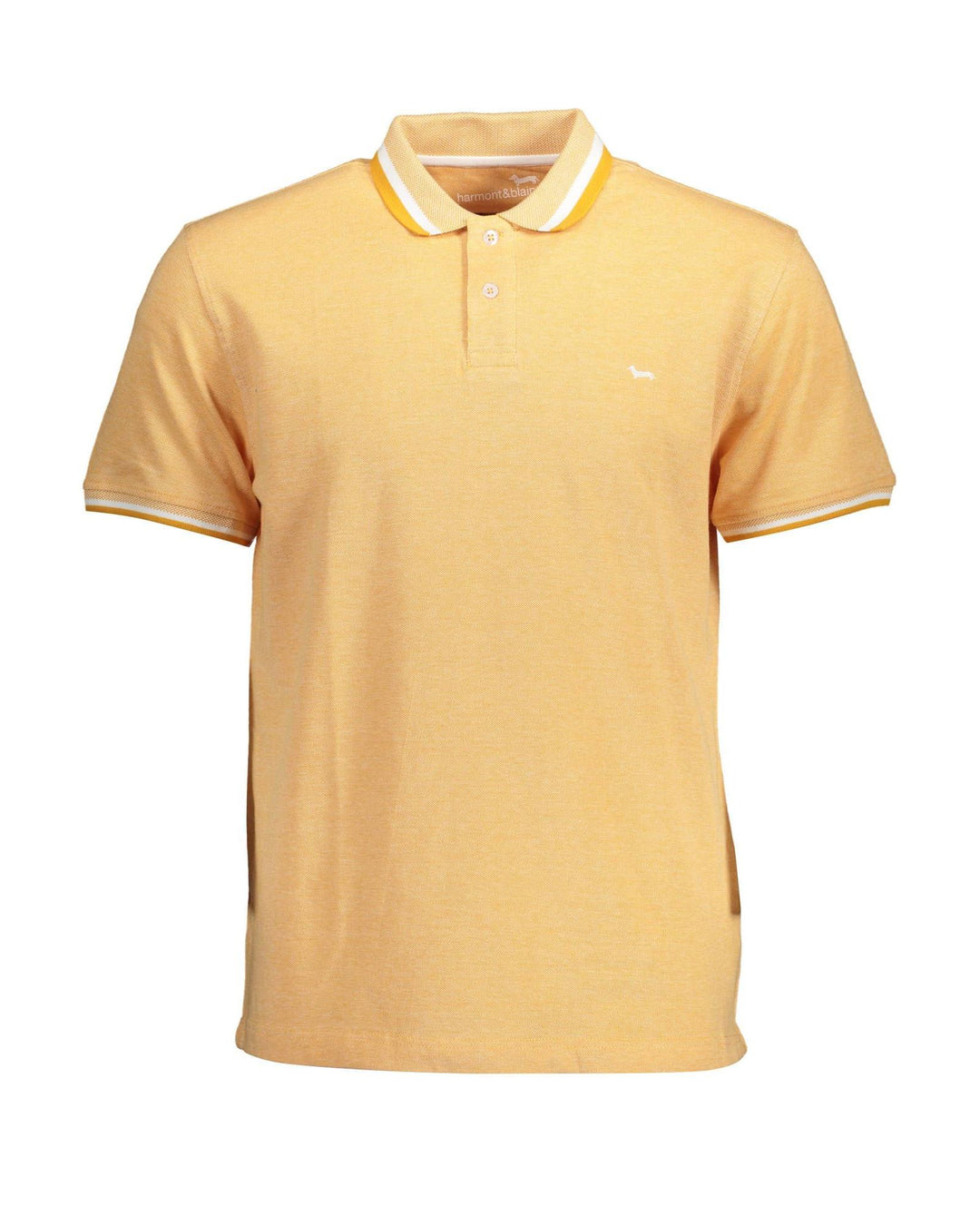 Harmont & Blaine Men's Orange Cotton Polo Shirt - XL