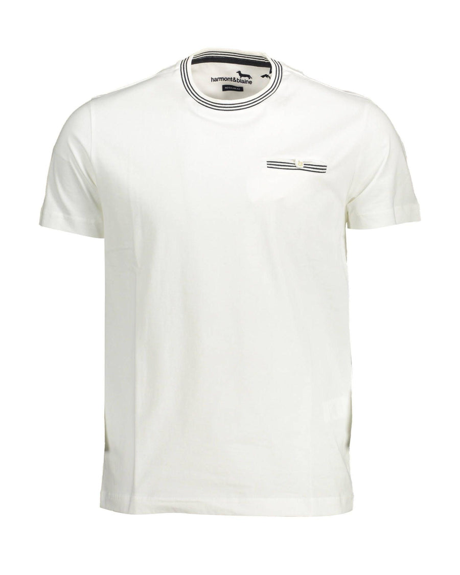 Harmont & Blaine Men's White Cotton T-Shirt - XL