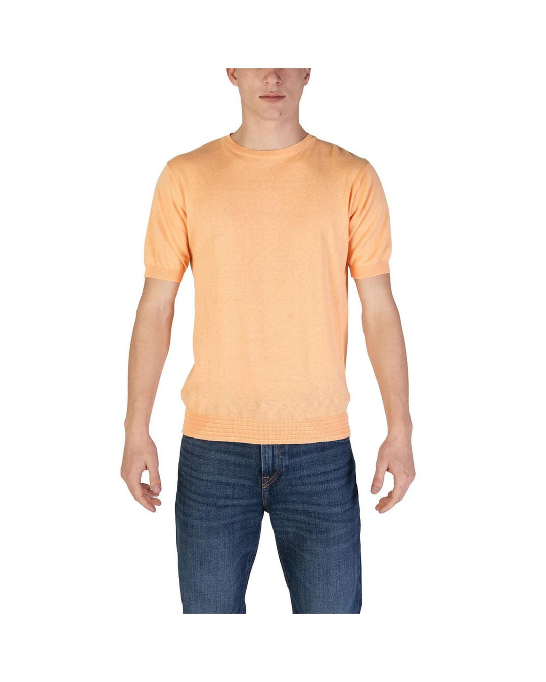 Hamaki-Ho Men's Orange Cotton T-Shirt - 52 IT
