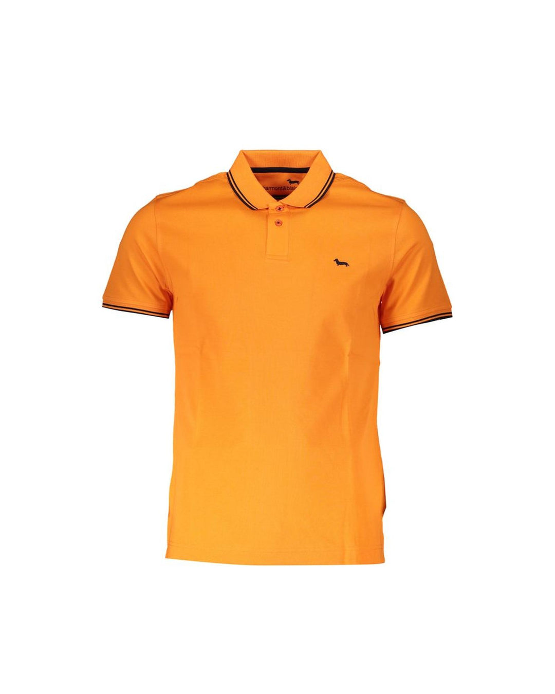Harmont & Blaine Men's Orange Cotton Polo Shirt - M