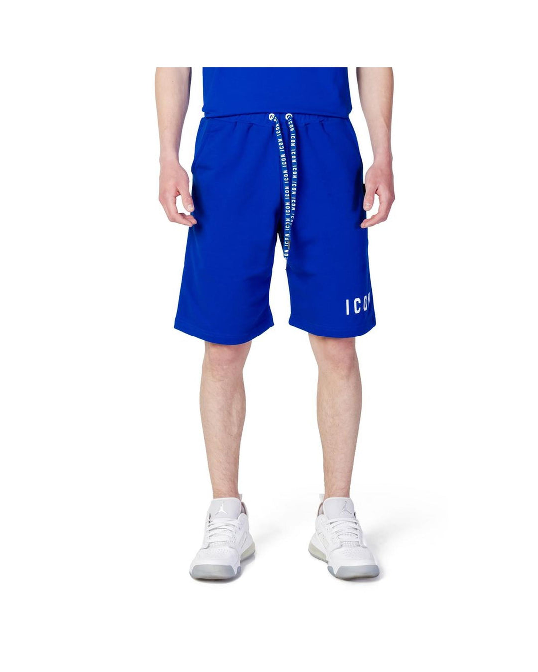 Icon Men's Blue Cotton Short - 48 IT