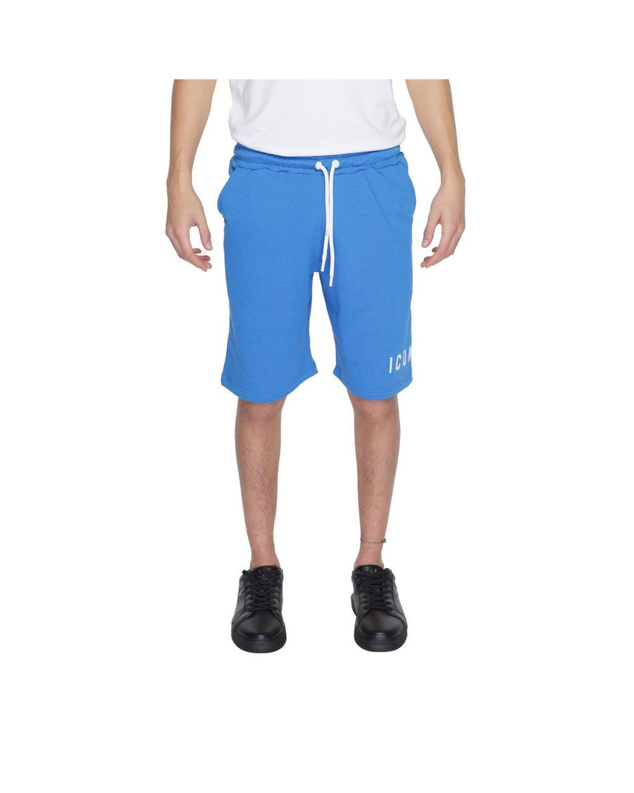 Icon Men's Blue Cotton Short - 44 IT