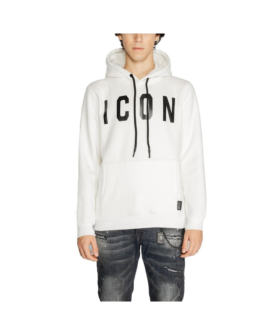 Icon Men's White Cotton Sweater - 42 IT