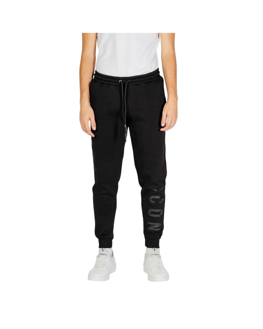 Icon Men's Black Cotton Jeans & Pant - 42 IT