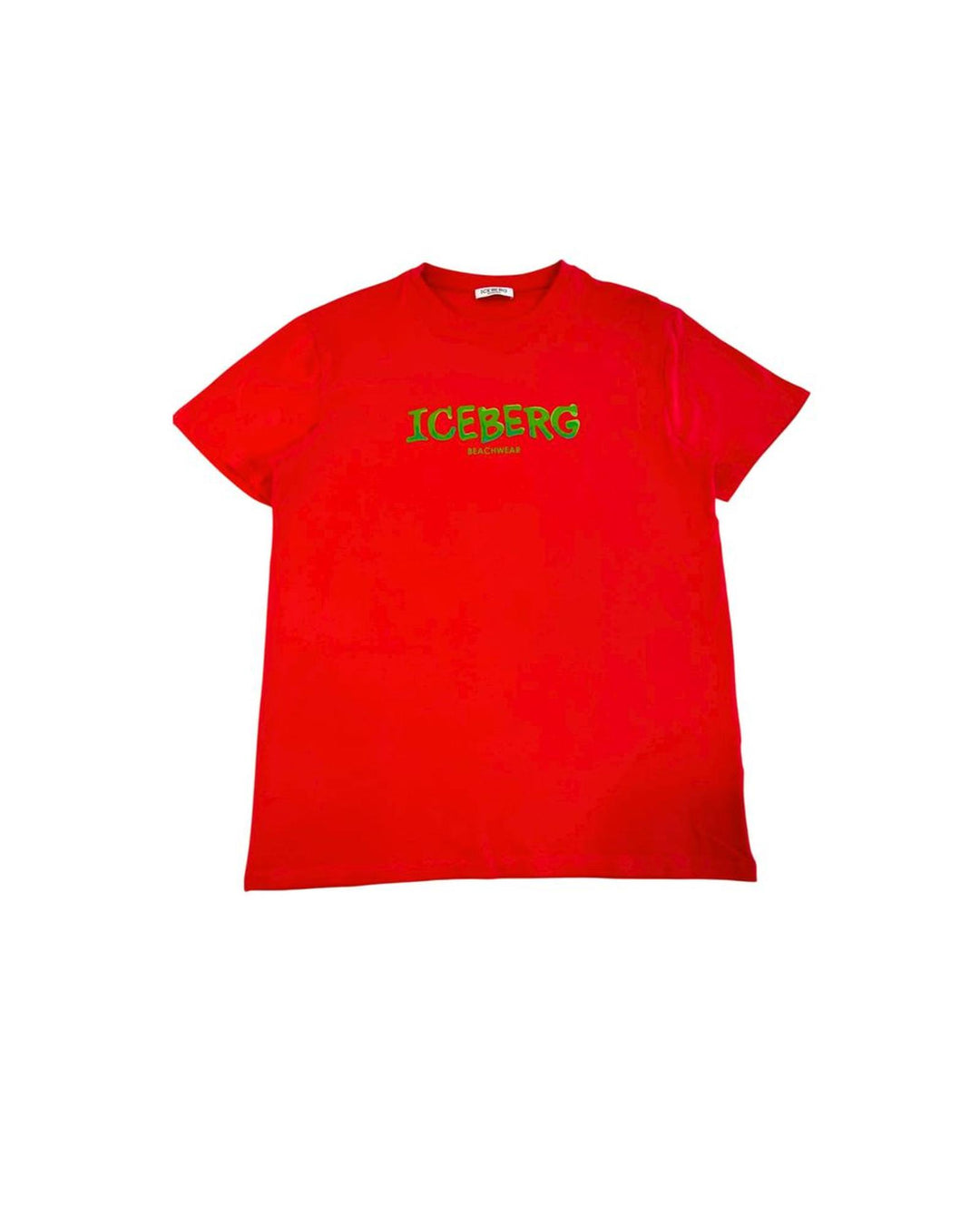 Iceberg Men's Red Cotton T-Shirt - XL