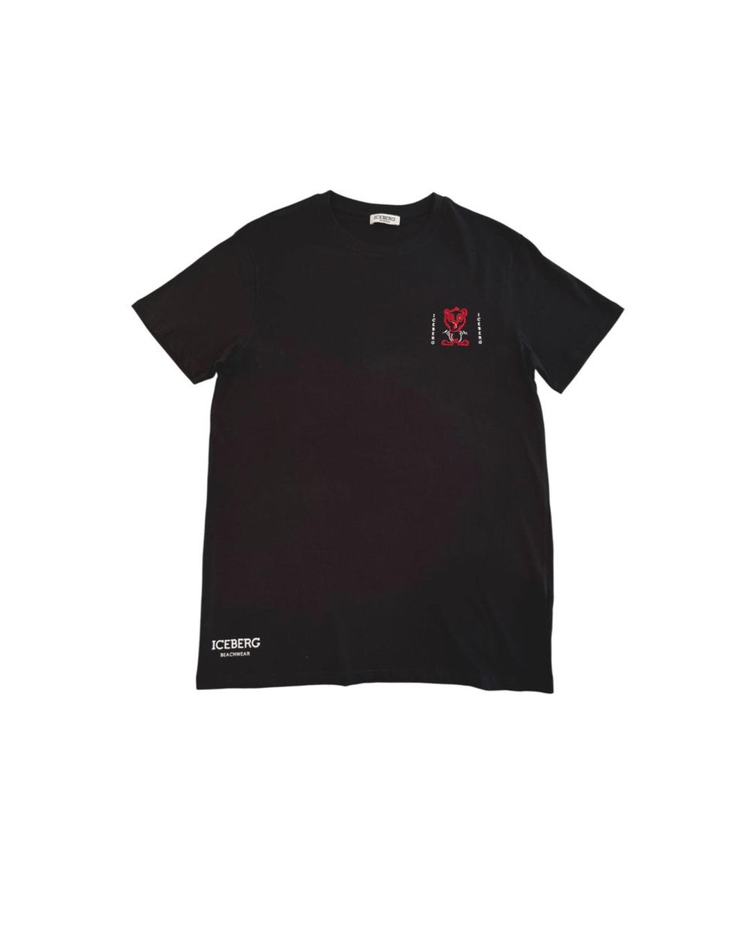 Iceberg Men's Black Cotton T-Shirt - XL