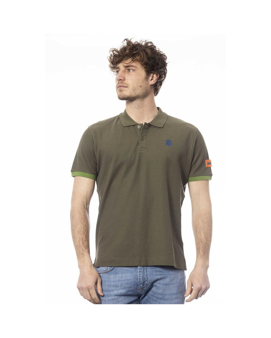 Invicta Men's Green Cotton Polo Shirt - M