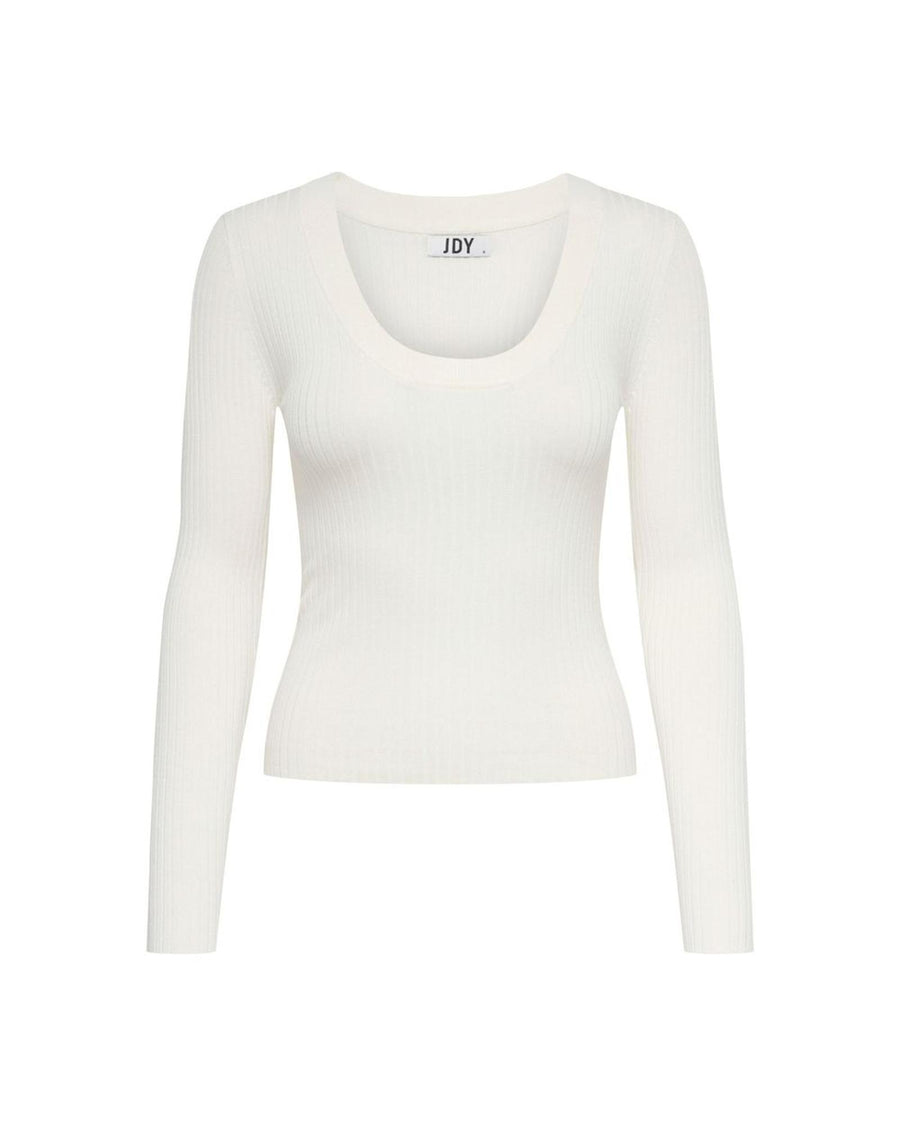 Jacqueline De Yong Women's White Viscose Tops & T-Shirt - 42 IT