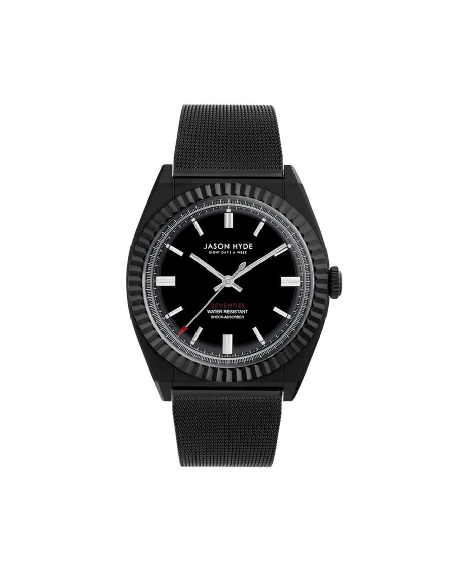 Jason Hyde Men's Black Steel Watch - One Size