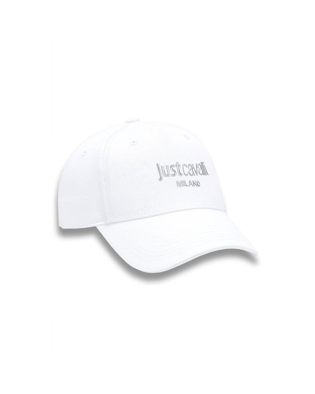 Just Cavalli Men's Chic Embroidered Cotton Visor Cap - One Size