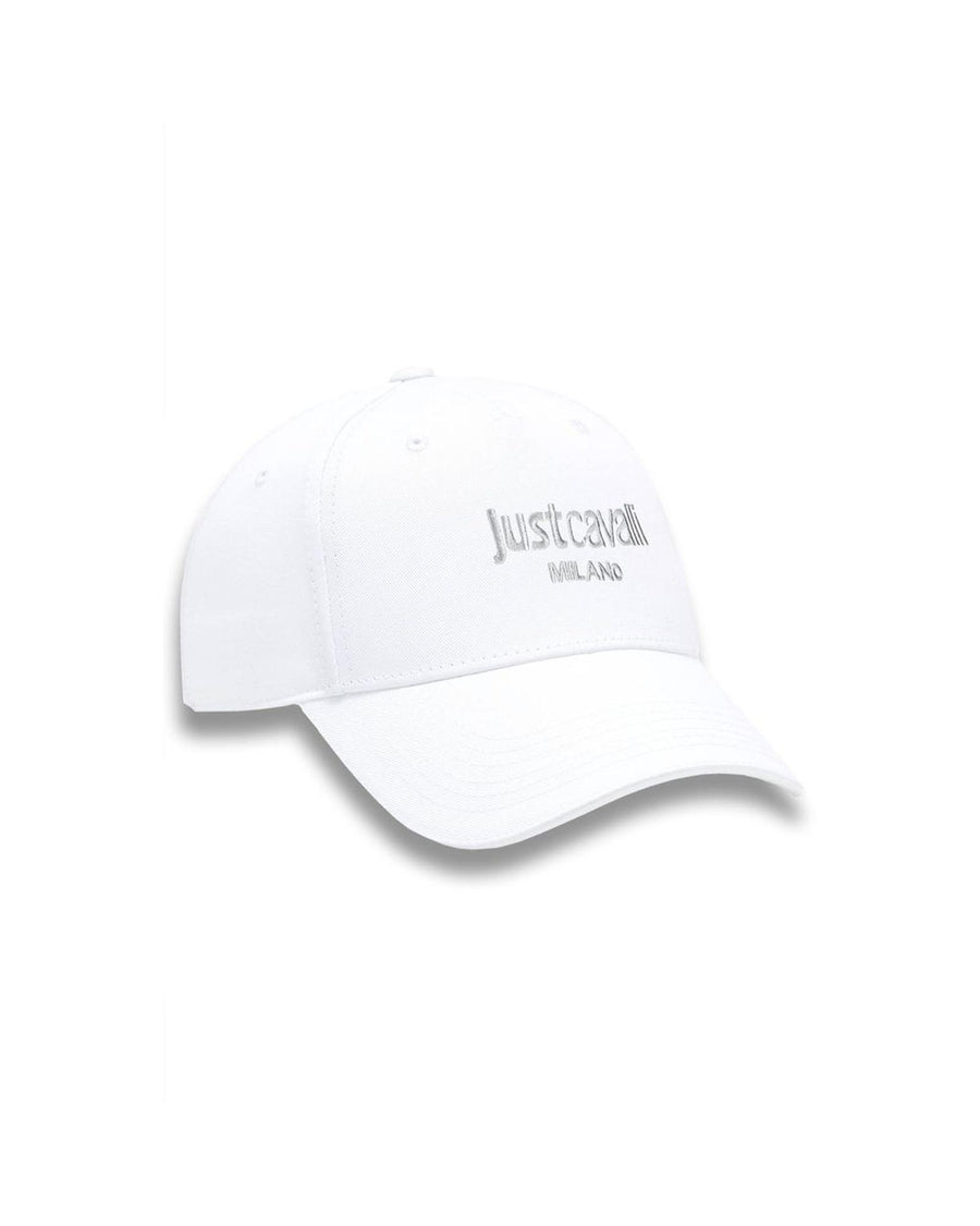 Just Cavalli Men's Chic Embroidered Cotton Visor Cap - One Size