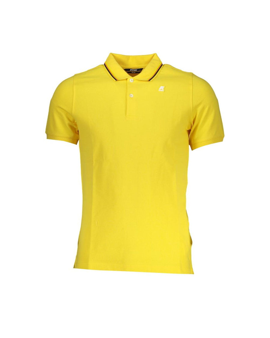 K-WAY Men's Yellow Cotton Polo Shirt - M
