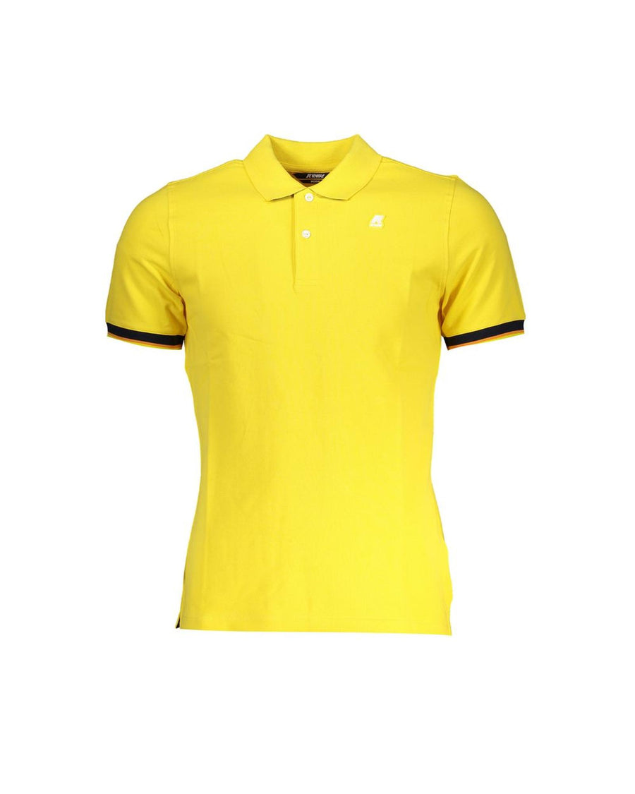 K-WAY Men's Yellow Cotton Polo Shirt - S