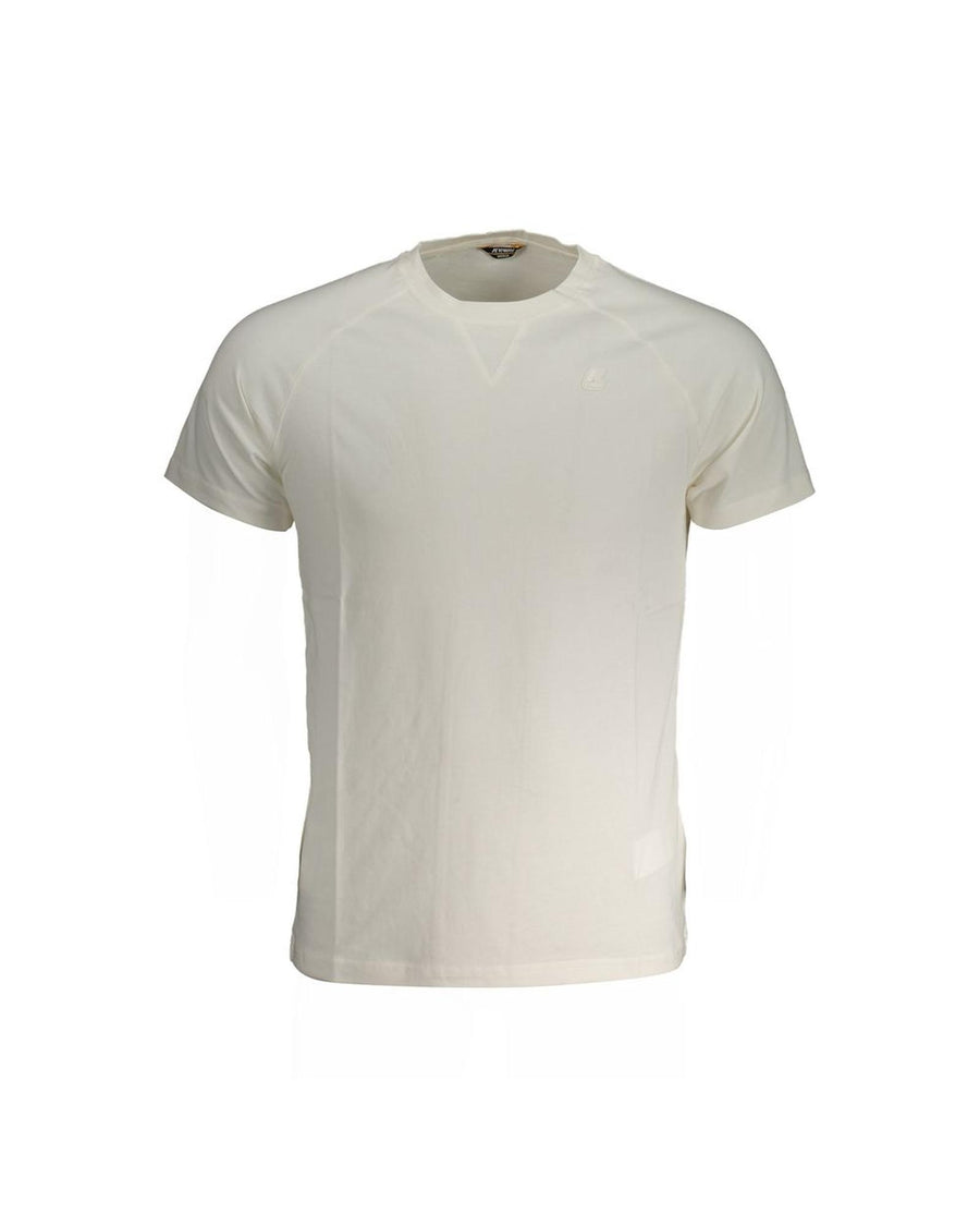 K-WAY Men's White Cotton T-Shirt - L