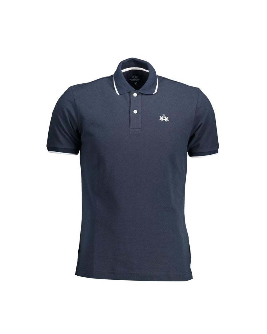 La Martina Men's Elegant Contrasting Detail Polo Shirt - M