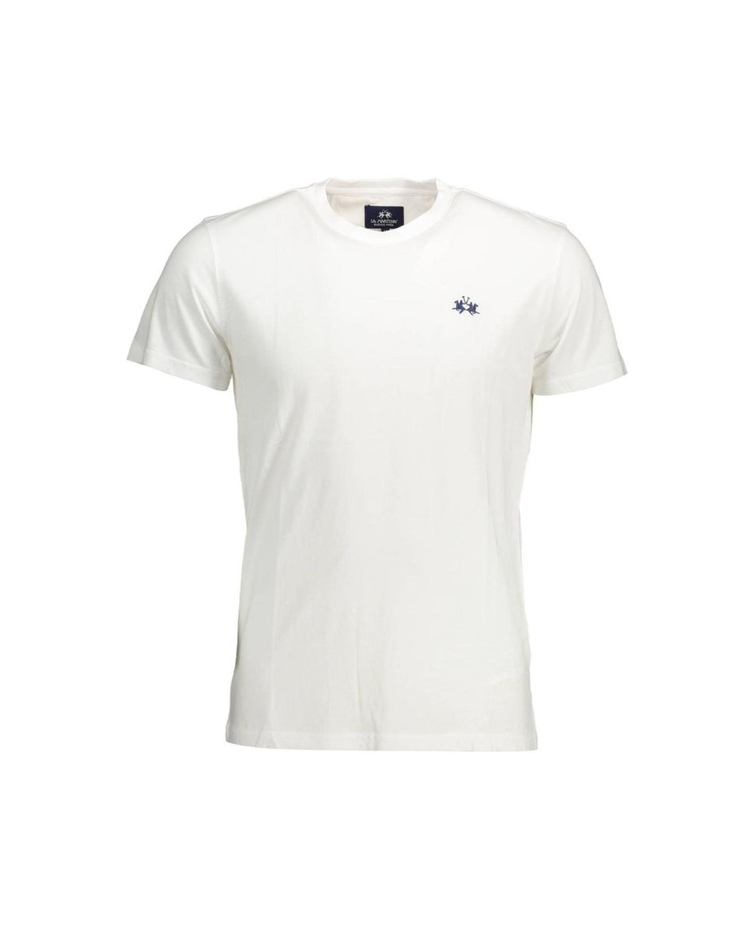 La Martina Men's White Cotton T-Shirt - L