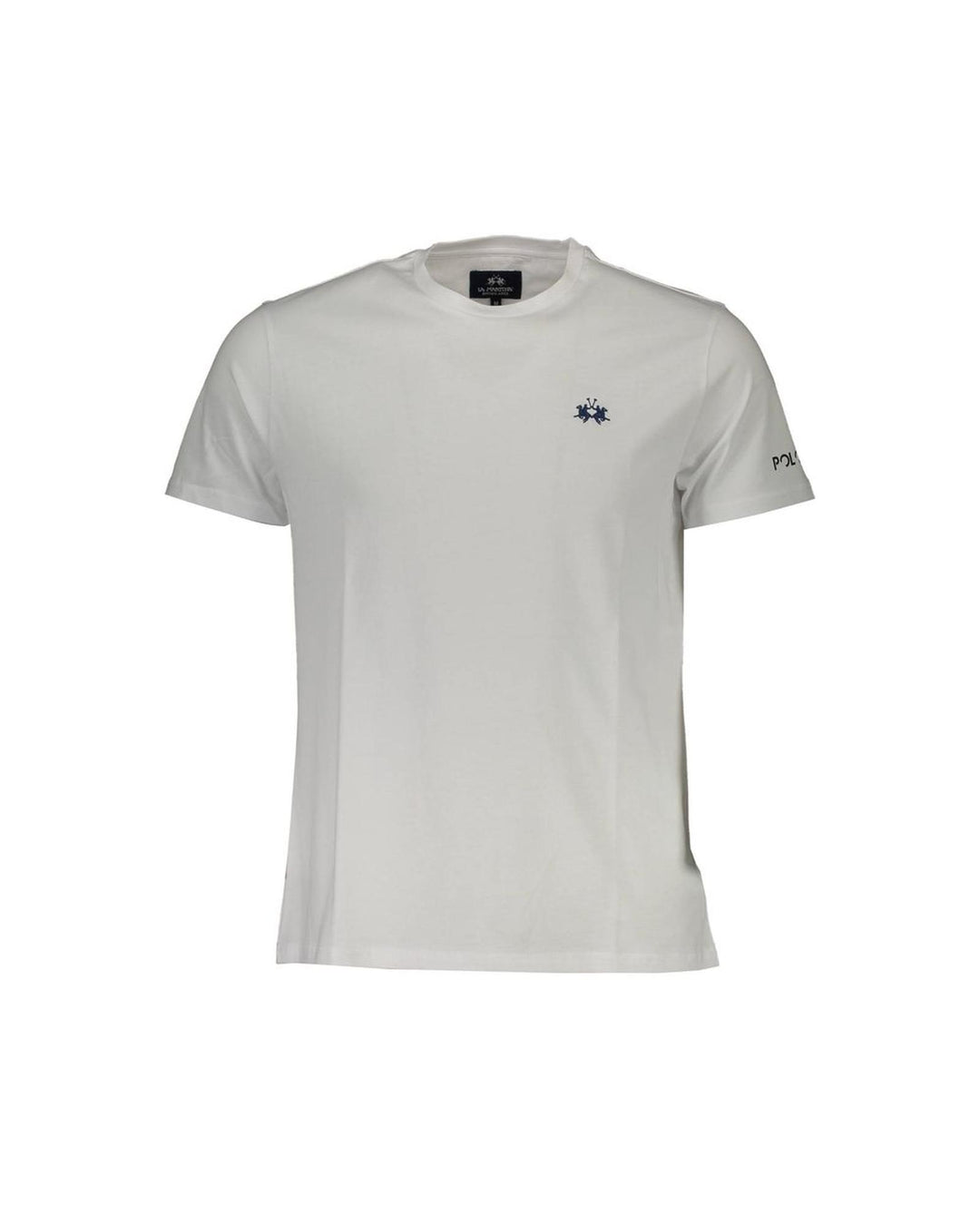 La Martina Men's Embroidered Logo White Tee for  - XL