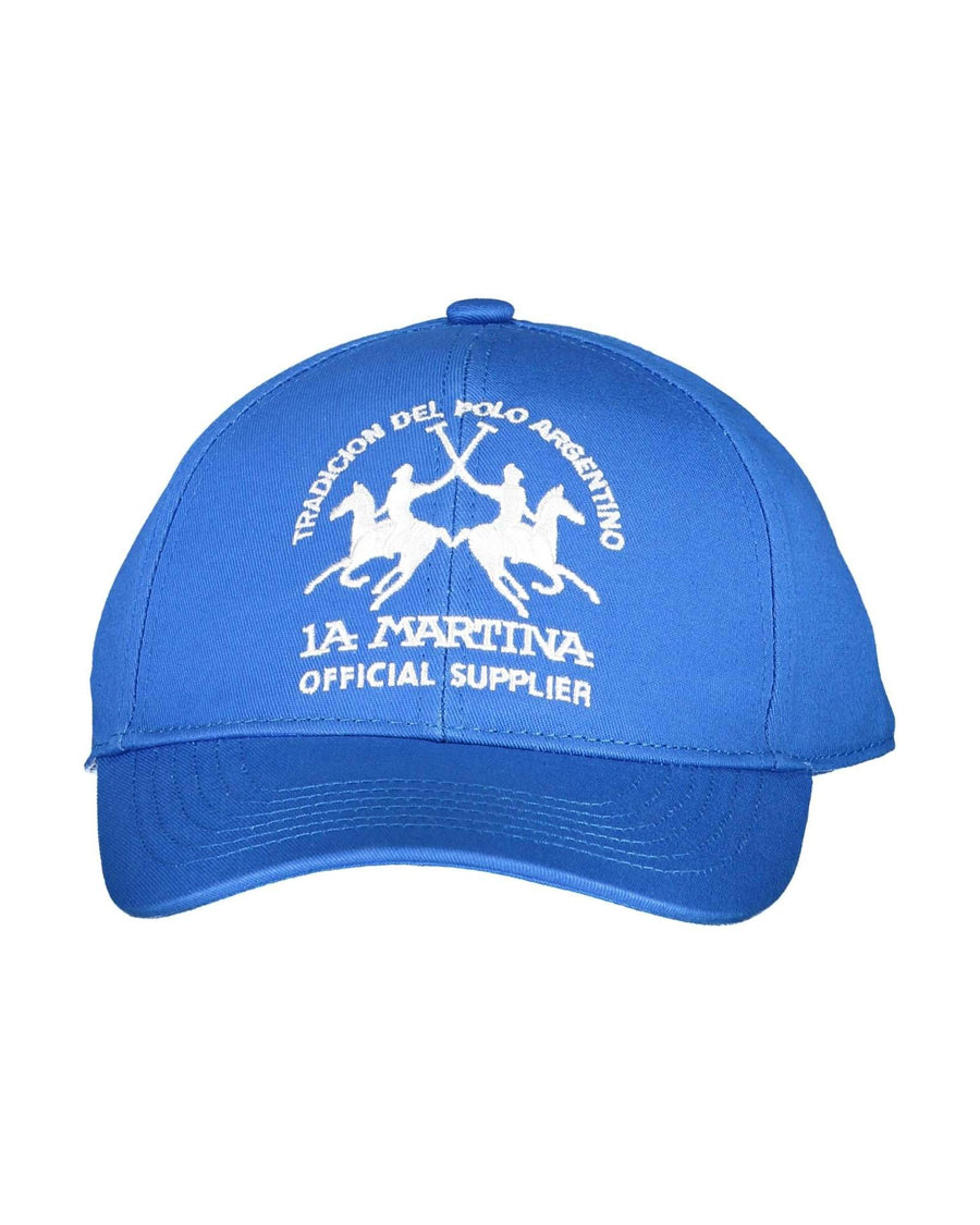 La Martina Men's Elegant Embroidered Cotton Visor Cap - One Size