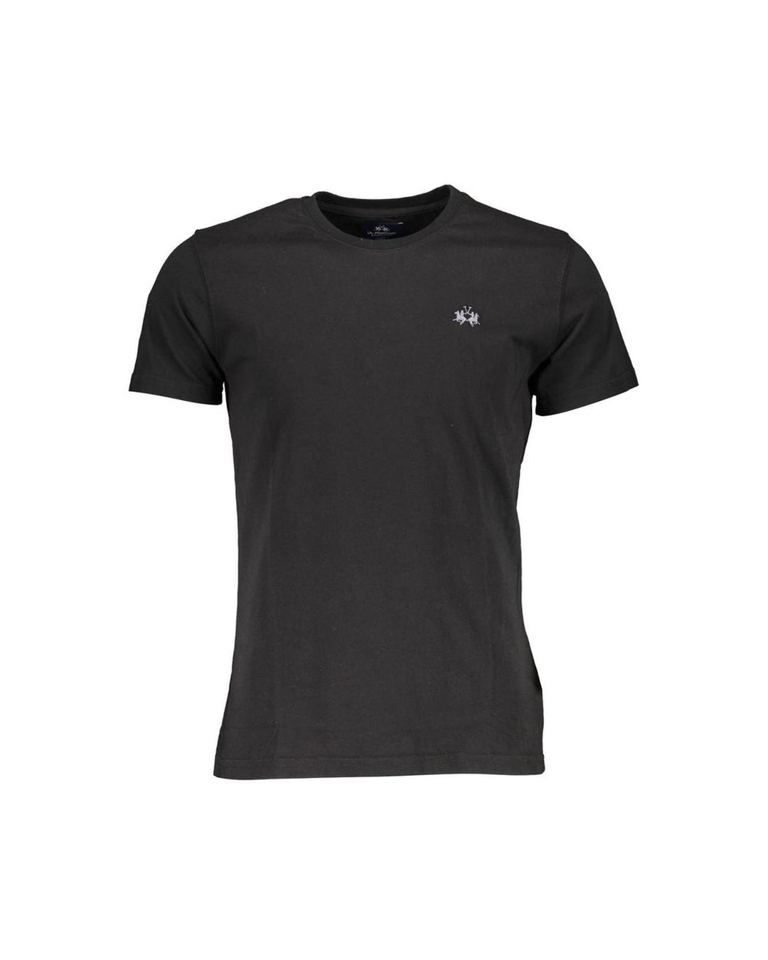 La Martina Men's Black Cotton T-Shirt - L
