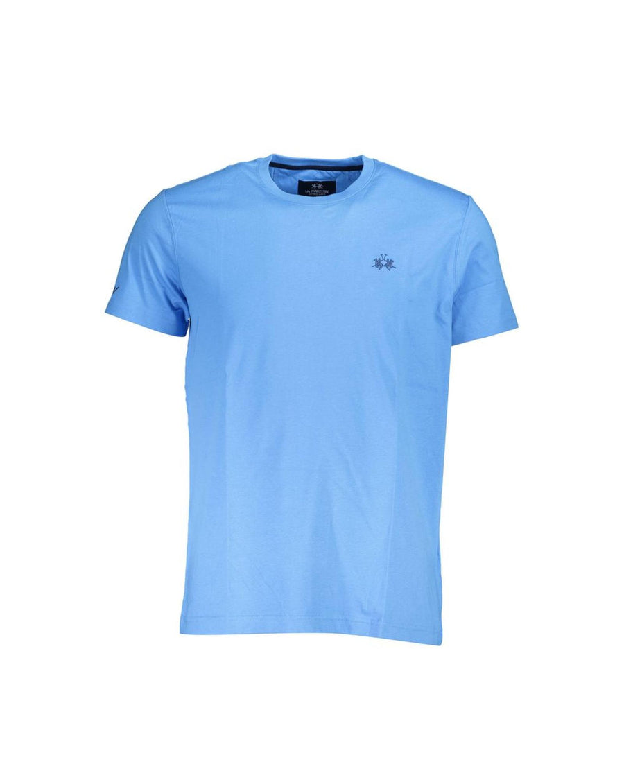 La Martina Men's Light Blue Cotton T-Shirt - M
