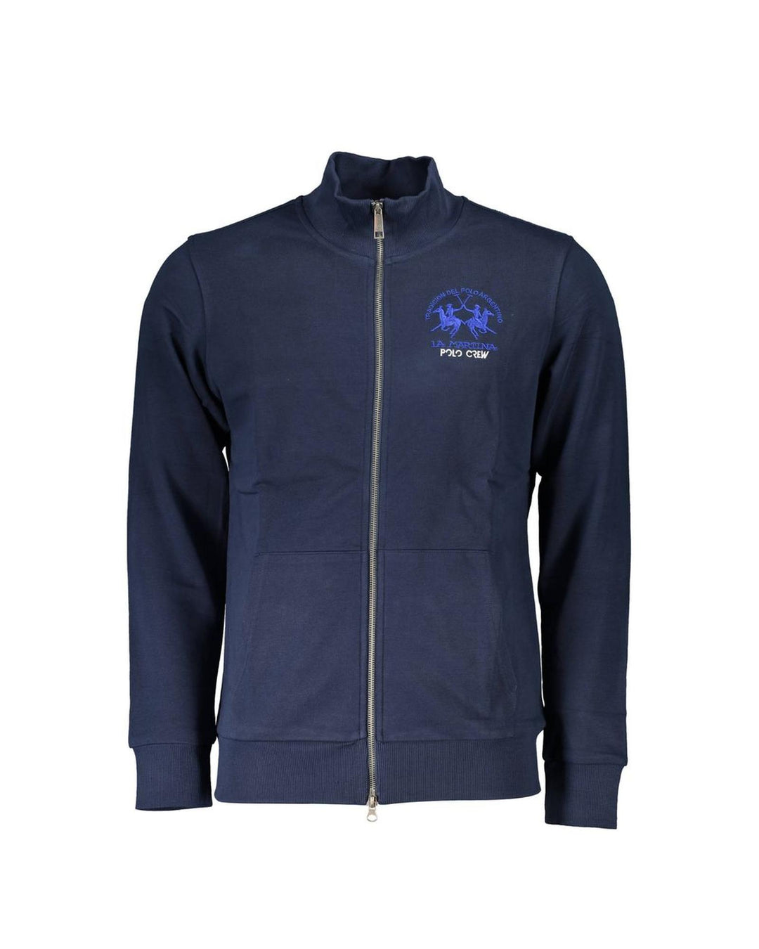 La Martina Men's Blue Cotton Sweater - M