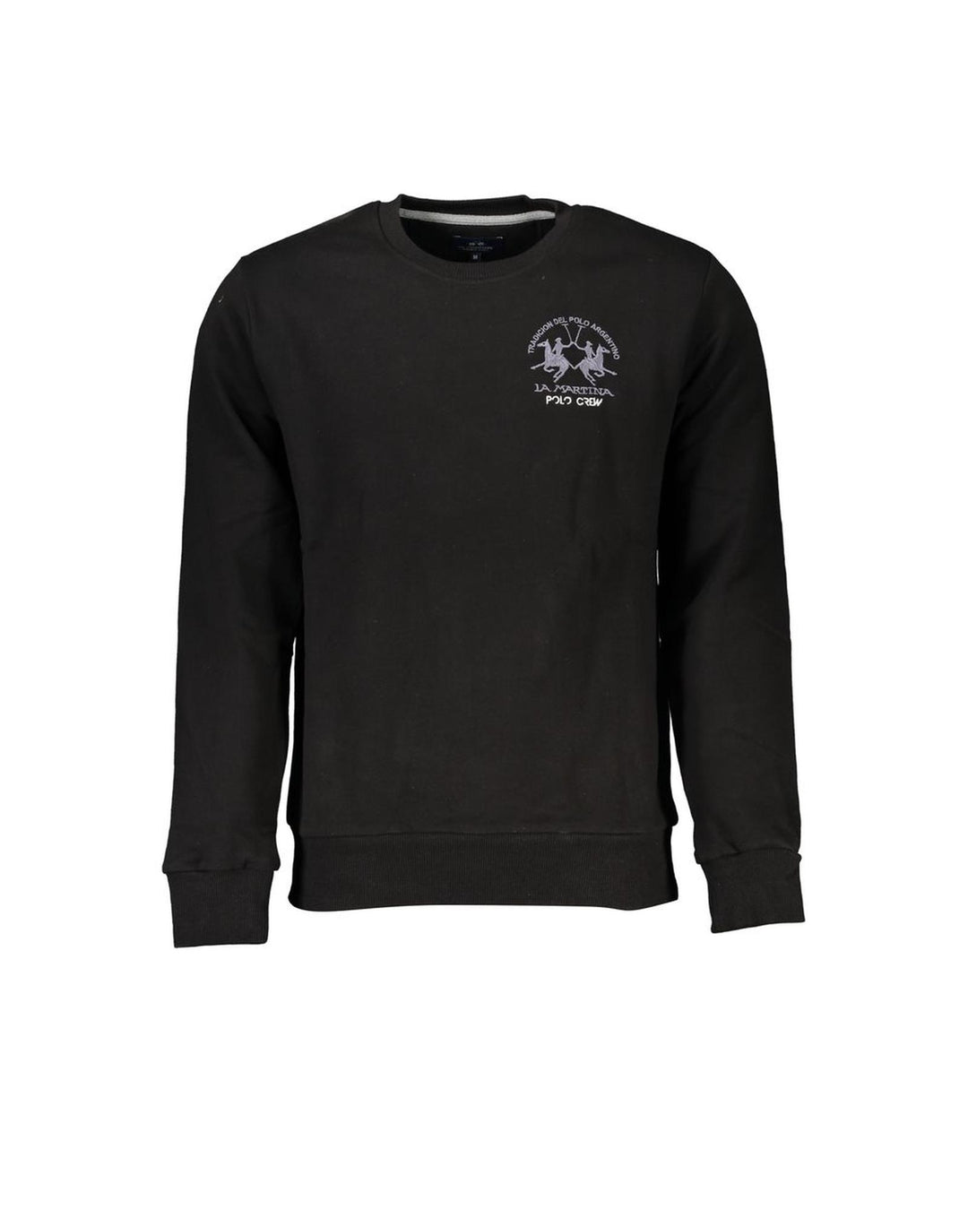 La Martina Men's Black Cotton Sweater - XL