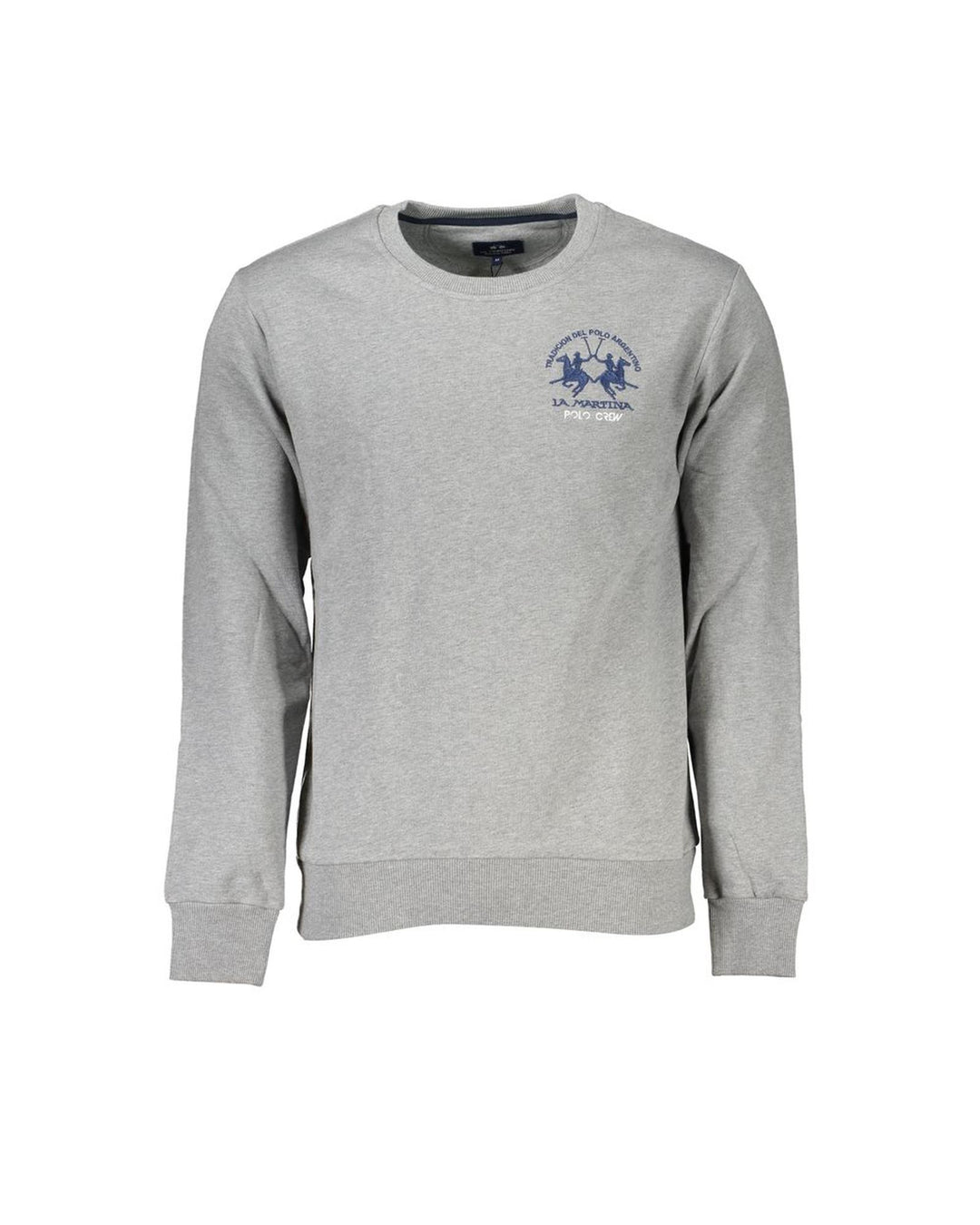 La Martina Men's Gray Cotton Sweater - L