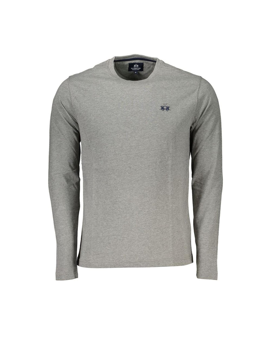 La Martina Men's Gray Cotton T-Shirt - 2XL