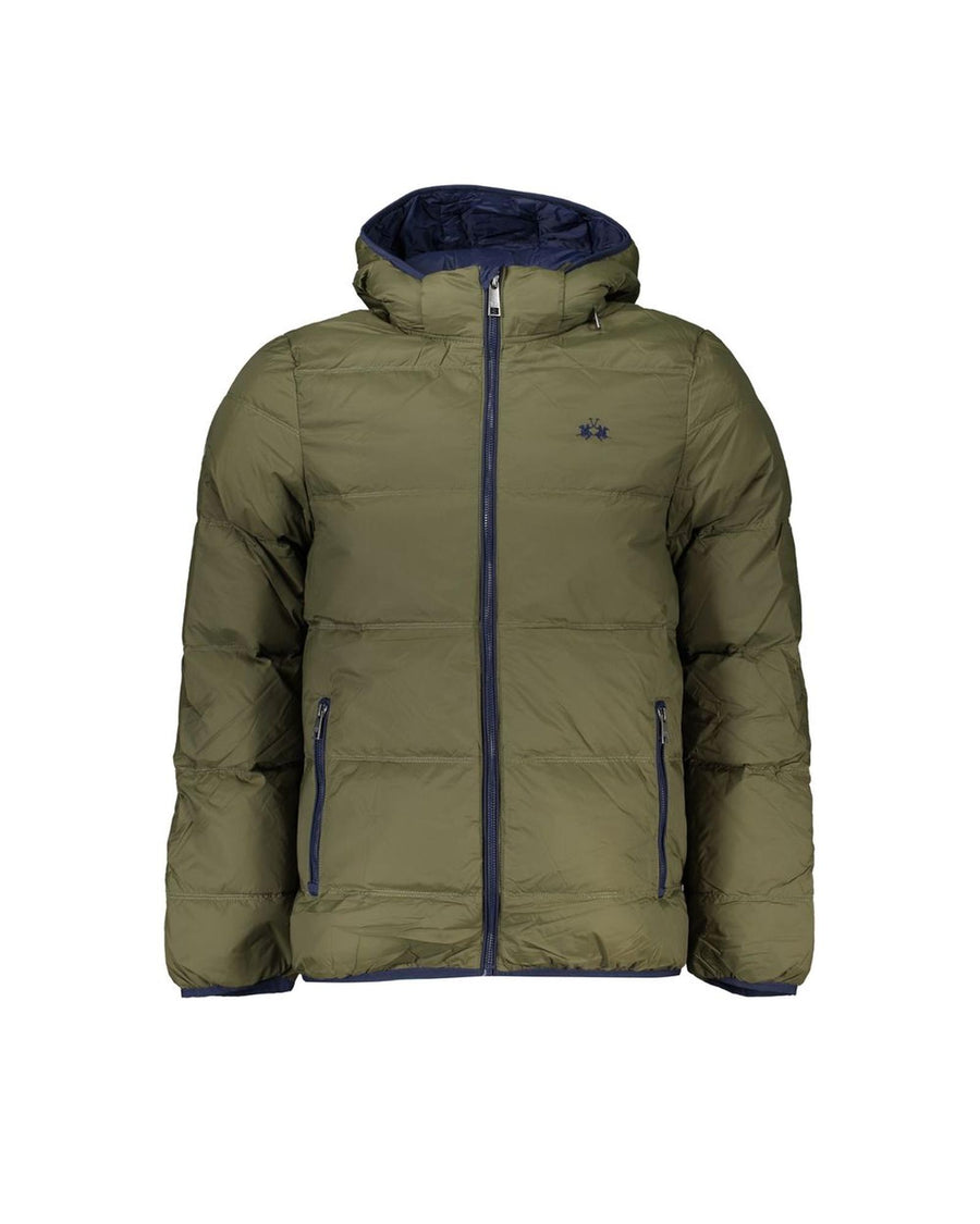 La Martina Men's Green Polyamide Jacket - 2XL