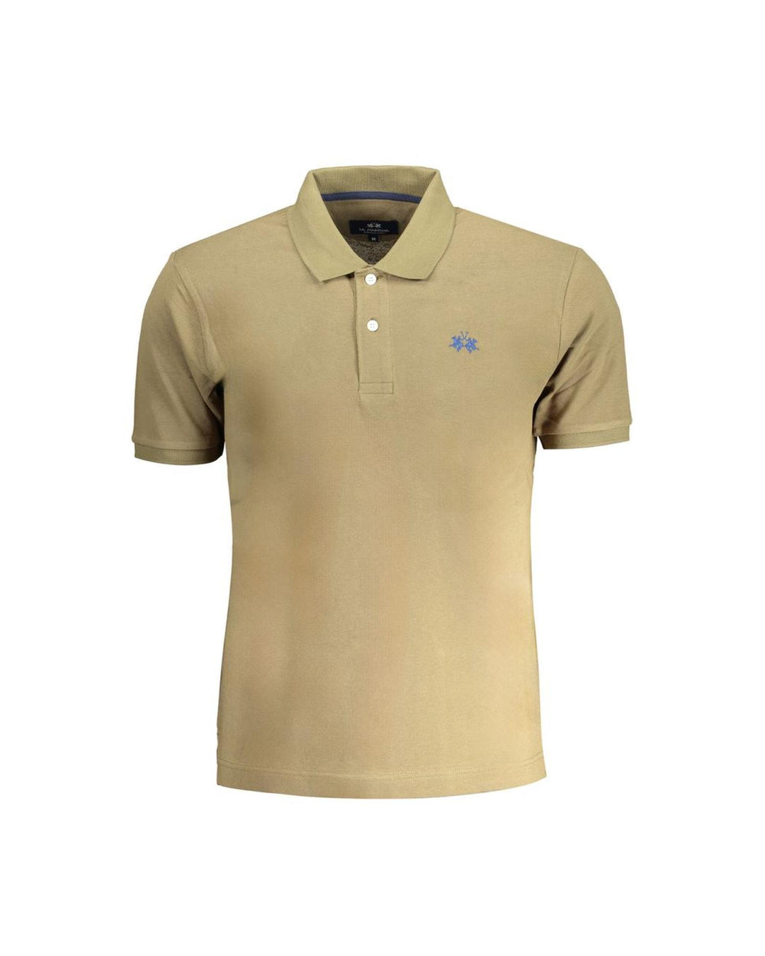 La Martina Men's Green Cotton Polo Shirt - M