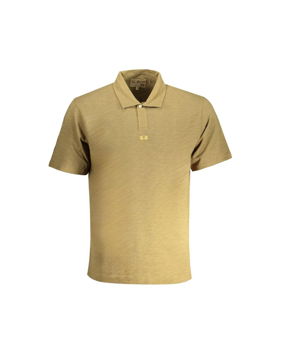 La Martina Men's Green Cotton Polo Shirt - L