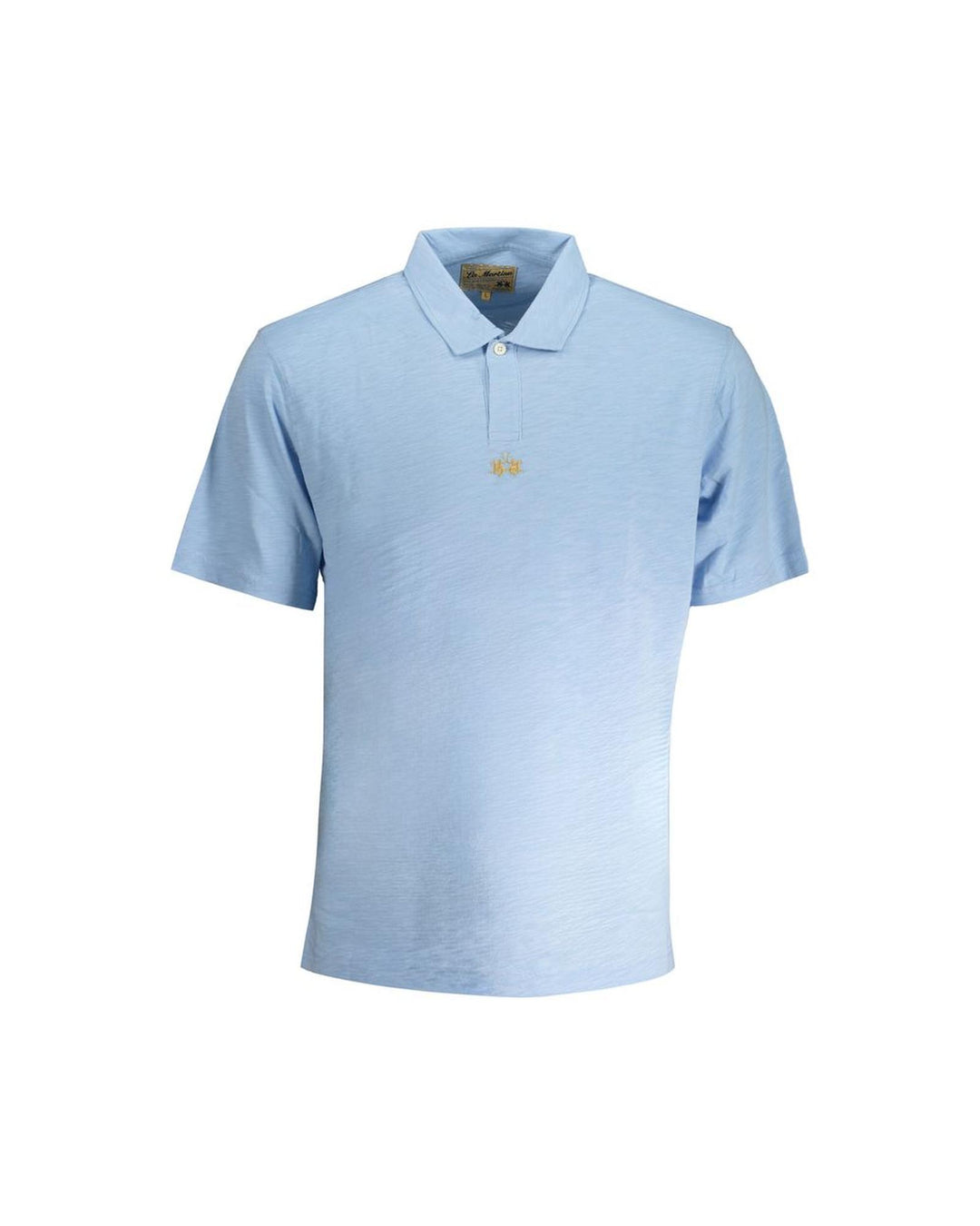 La Martina Men's Light Blue Cotton Polo Shirt - XL